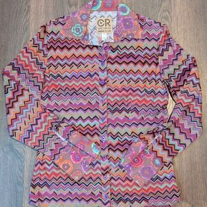 CR Small Shirt In Naturals And Purples